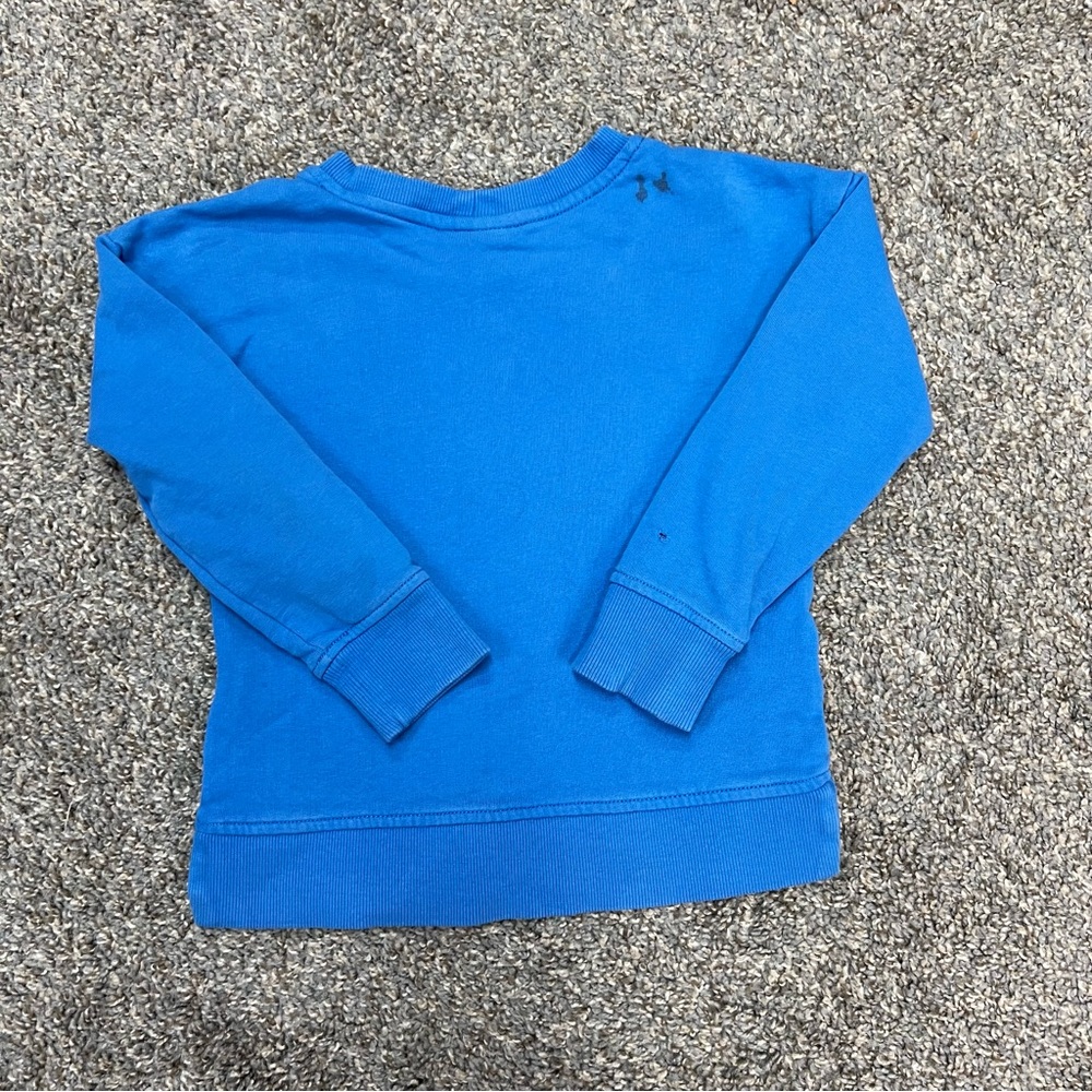 Hanna Andersson sweatshirt girls 5 blue crewneck shooting star rainbow - Picture 4 of 10